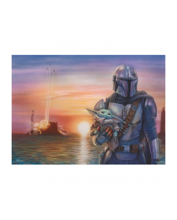 Schmidt Spiele Thomas Kinkade Studios: Star Wars The Mandalorian - A New Direction, Jigsaw Puzzle (1000 pieces)