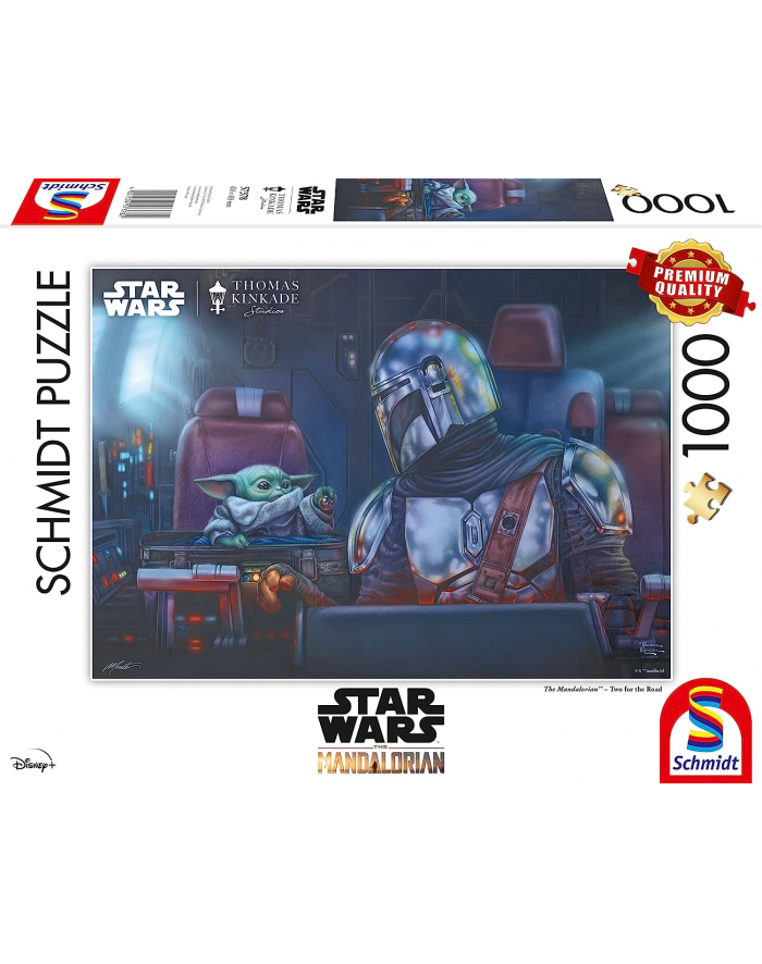 Schmidt Spiele Thomas Kinkade Studios: Star Wars The Mandalorian – Two for the Road, Jigsaw Puzzle (1000 pieces) główny