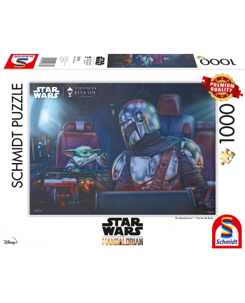 Schmidt Spiele Thomas Kinkade Studios: Star Wars The Mandalorian – Two for the Road, Jigsaw Puzzle (1000 pieces)