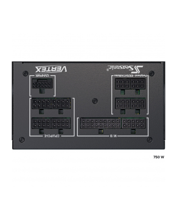 Seasonic VERTEX PX-750 750W, PC power supply (Kolor: CZARNY, 3x PCIe, cable management, 750 watts)