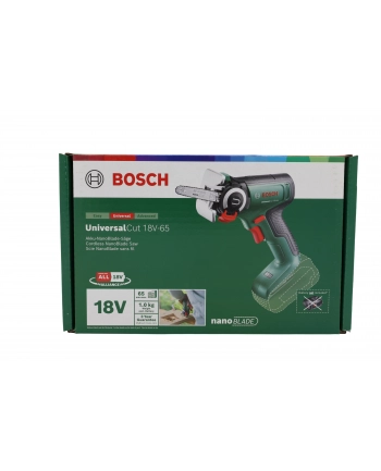 bosch powertools Bosch cordless saw NanoBlade UniversalCut 18V-65 solo, 18 volts, chainsaw (green/Kolor: CZARNY, without battery and charger, POWER FOR ALL ALLIANCE)