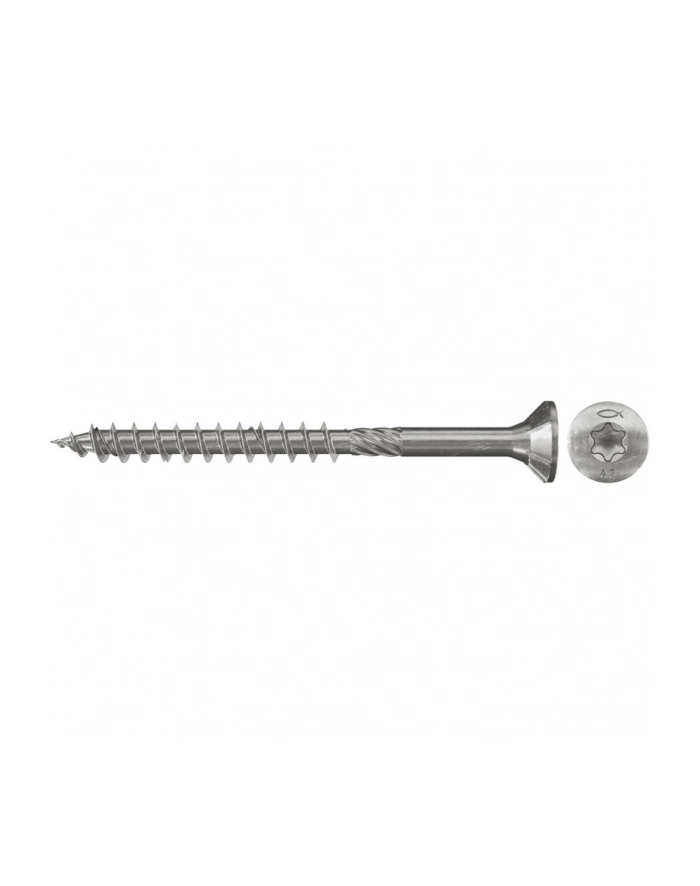 fischer chipboard screw PowerFast 4.5x60 countersunk head TX A2 (100 pieces, partial thread, rustproof) główny