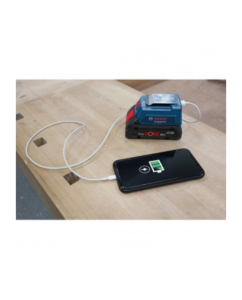 bosch powertools Bosch USB charging adapter GAA 18V-48 Professional (blue, battery and charger not included!)