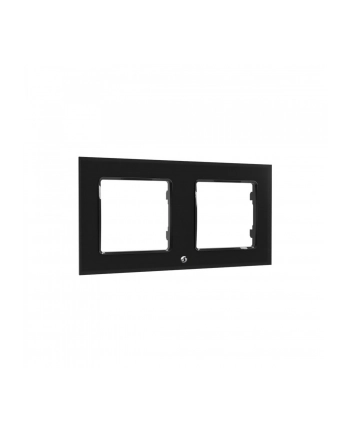 Shelly Wall Frame 2, Cover (Kolor: CZARNY, for Wall Switch)