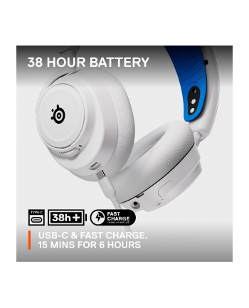 SteelSeries Arctis Nova 7P, gaming headset (Kolor: BIAŁY/Kolor: CZARNY, USB-C, Bluetooth)