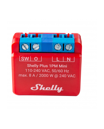 Shelly Plus 1PM Mini, relay