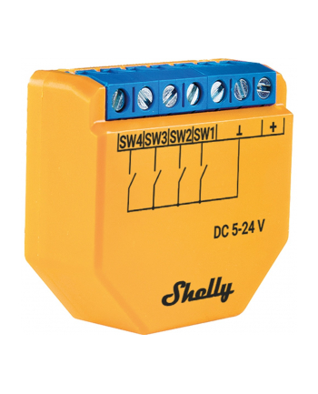 Shelly Plus i4 DC, relay