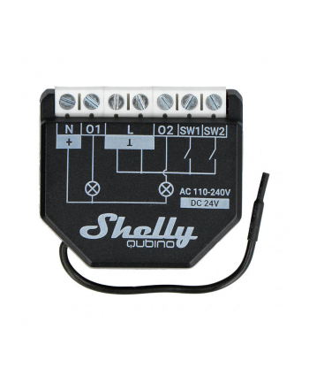 Shelly Wave 2PM, relay (Kolor: CZARNY) nr 1