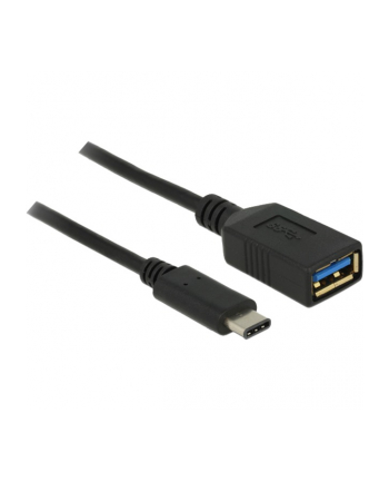 DeLOCK USB 3.2 Gen 1 adapter, USB-C male > USB-A female (Kolor: CZARNY, 15cm)