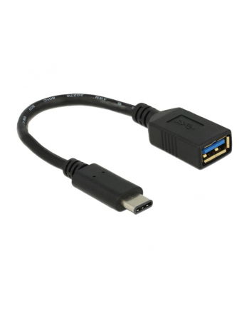 DeLOCK USB 3.2 Gen 1 adapter, USB-C male > USB-A female (Kolor: CZARNY, 15cm)