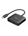 goobay USB adapter, USB-C plug > 2x DisplayPort socket (Kolor: CZARNY, 12cm, up to 8K @ 30Hz) - nr 1