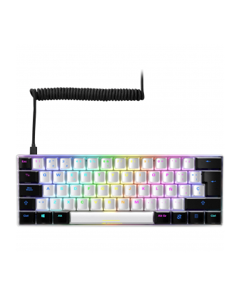 Sharkoon SKILLER SGK50 S4, gaming keyboard (Kolor: BIAŁY/Kolor: CZARNY, ES layout, Kailh Red)