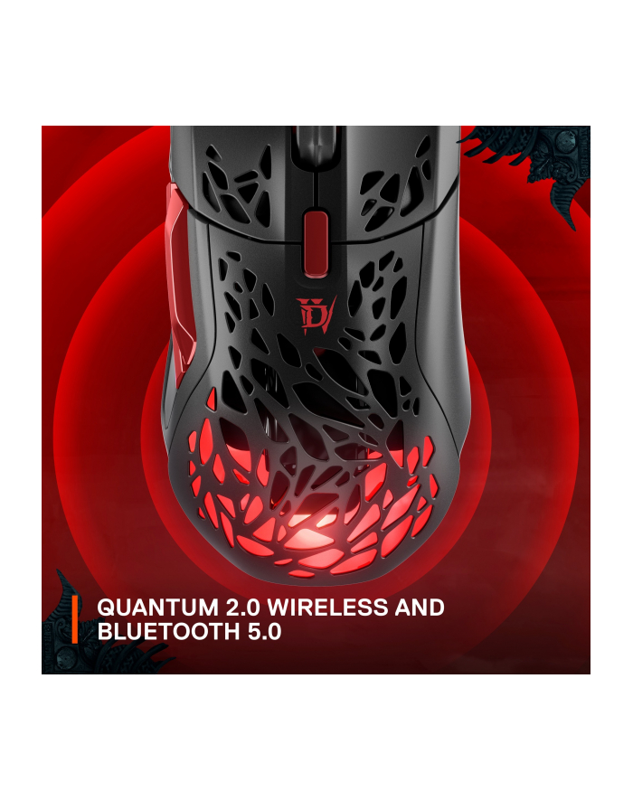 SteelSeries Aerox 5 Wireless Diablo IV Edition Gaming Mouse (Black/Dark Red) główny