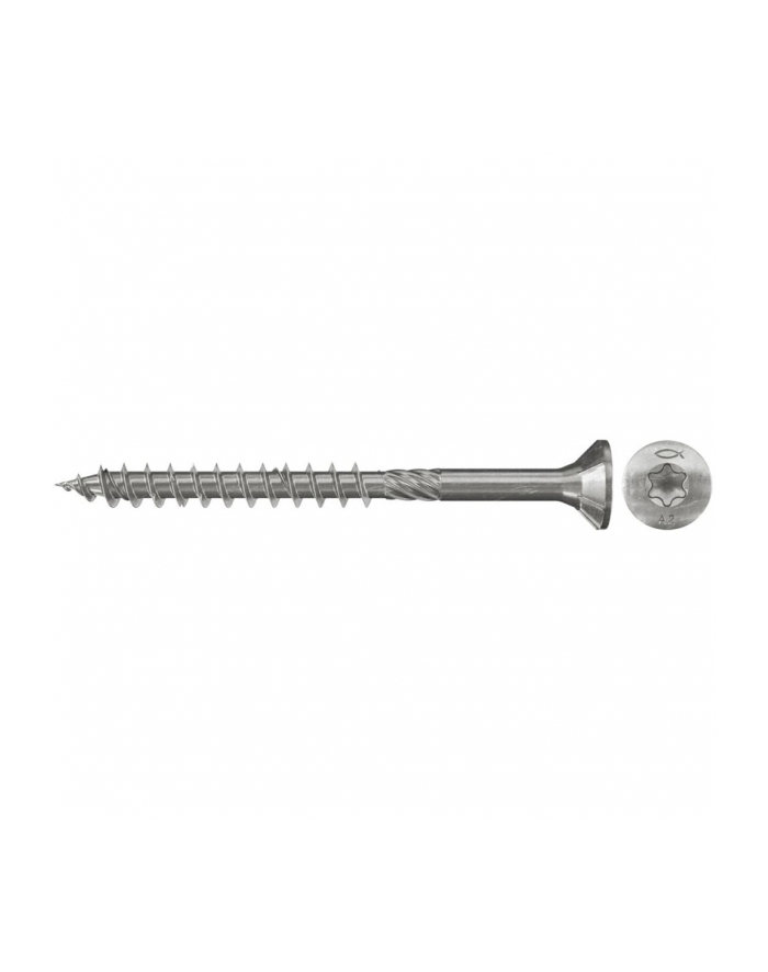 fischer chipboard screw PowerFast 4.5x60 countersunk head TX A2 (100 pieces, partial thread, rustproof) główny