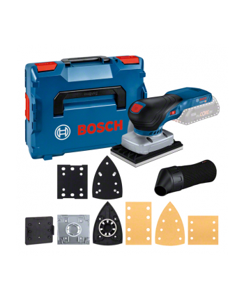 bosch powertools Bosch cordless orbital sander GSS 18V-13 Professional solo (blue/Kolor: CZARNY, without battery and charger, in L-BOXX, 3 sanding plates)
