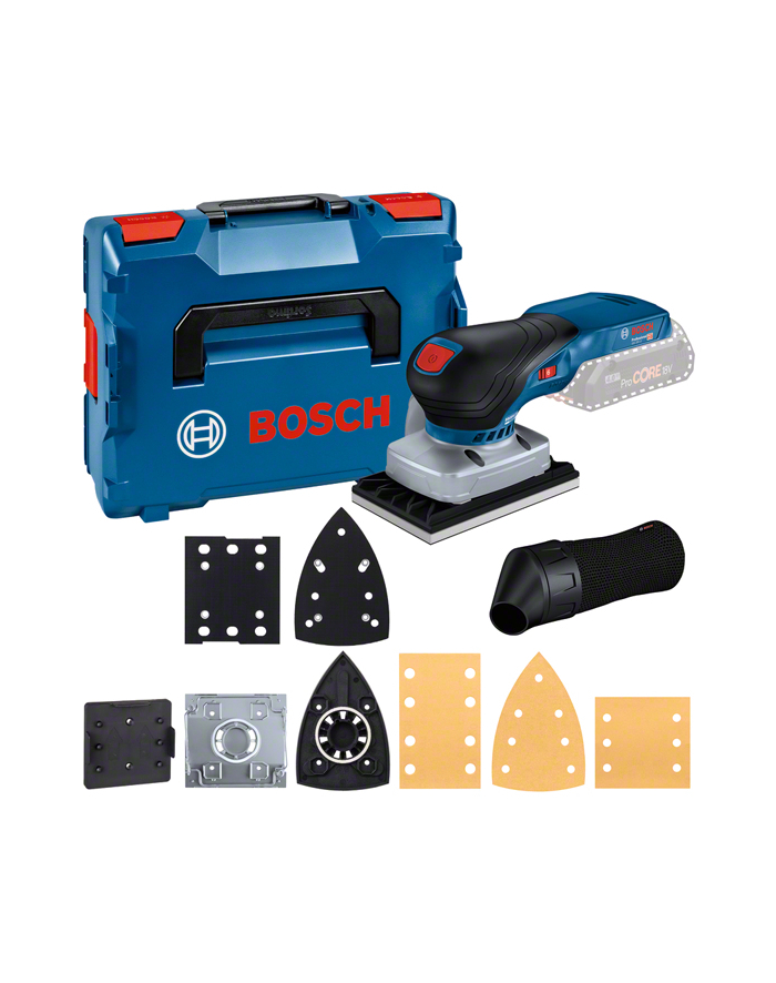 bosch powertools Bosch cordless orbital sander GSS 18V-13 Professional solo (blue/Kolor: CZARNY, without battery and charger, in L-BOXX, 3 sanding plates) główny