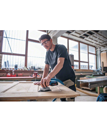 bosch powertools Bosch cordless orbital sander GSS 18V-13 Professional solo (blue/Kolor: CZARNY, without battery and charger, in L-BOXX, 3 sanding plates)