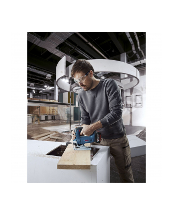 bosch powertools Bosch cordless jigsaw GST 18V-125 B Professional solo, 18 volts (blue/Kolor: CZARNY, without battery and charger, in L-BOXX)