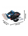 bosch powertools Bosch cordless metal circular saw GKM 18V-50 Professional solo, hand-held circular saw (blue/Kolor: CZARNY, without battery and charger) - nr 2