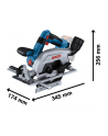 bosch powertools Bosch cordless circular saw GKS 18V-57-2 Professional solo (blue/Kolor: CZARNY, without battery and charger) - nr 8