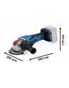 bosch powertools Bosch X-LOCK cordless angle grinder BITURBO GWX 18V-15 P Professional solo, 125mm (blue/Kolor: CZARNY, without battery and charger, in L-BOXX) - nr 2
