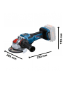 bosch powertools Bosch X-LOCK cordless angle grinder BITURBO GWX 18V-15 PSC Professional solo, 125mm (blue/Kolor: CZARNY, Bluetooth module, without battery and charger, in L-BOXX) - nr 1
