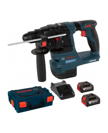 bosch powertools Bosch cordless hammer drill GBH 18V-22 Professional, 18Volt (blue/Kolor: CZARNY, 2x Li-ion battery 4.0Ah, in L-BOXX)