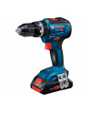 bosch powertools Bosch cordless impact drill GSB 18V-55 Professional, 18 volt, impact drill (blue/Kolor: CZARNY, 2x Li-ion battery 3.0 Ah, in L-BOXX) - nr 1