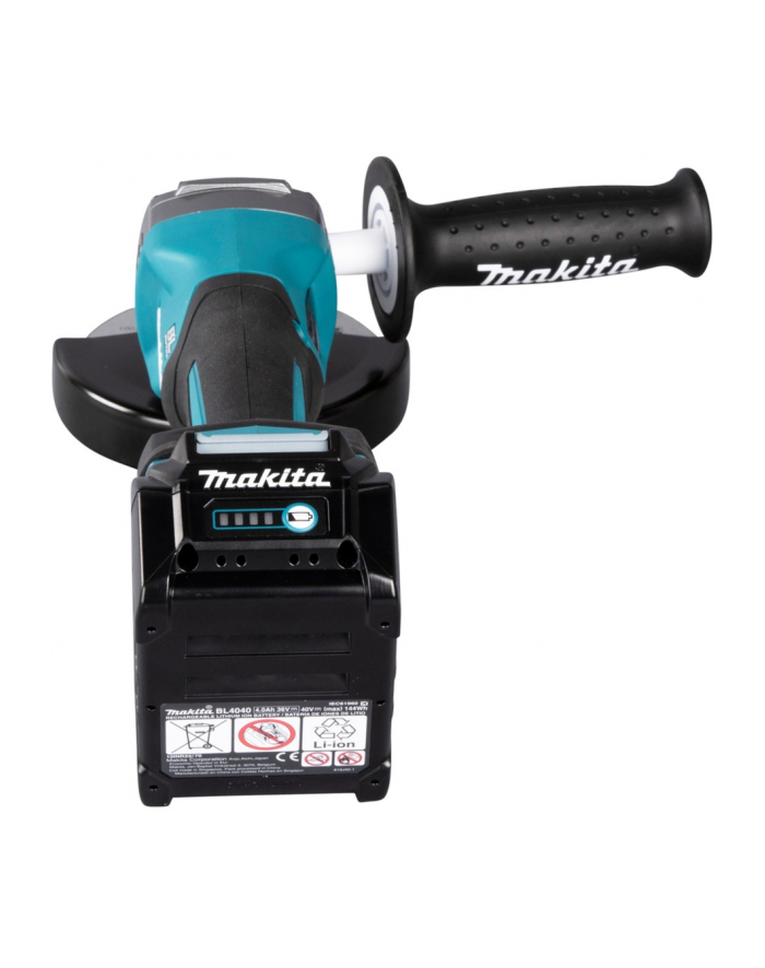 Makita cordless angle grinder GA016GM201 XGT, 40V (blue/Kolor: CZARNY, 2x Li-Ion XGT battery 4.0Ah, MAKPAC size 4) główny