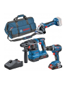 bosch powertools Bosch combination set 18V: GSR 18V-55 + GWS 18V-7 + GBH 18V-22, tool set (blue, 2x battery ProCORE18V 4.0Ah, tool bag) - nr 9