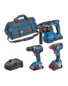 bosch powertools Bosch combination set GSR 18V-55 + GDX 18V-200 + GBH 18V-22, tool set (blue, 3x battery ProCORE18V 4.0Ah, tool bag) - nr 11