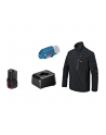 bosch powertools Bosch Heat+Jacket GHJ 12+18V kit size 3XL, work clothing (Kolor: CZARNY, incl. charging adapter GAA 12V-21, 1x 12-volt battery) - nr 1