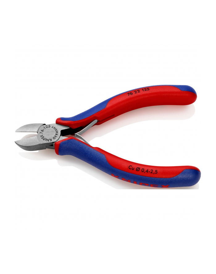 KNIPEX side cutters 76 22 125, cutting pliers (red/blue, length 125mm) główny