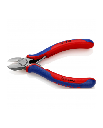 KNIPEX side cutters 76 22 125, cutting pliers (red/blue, length 125mm)