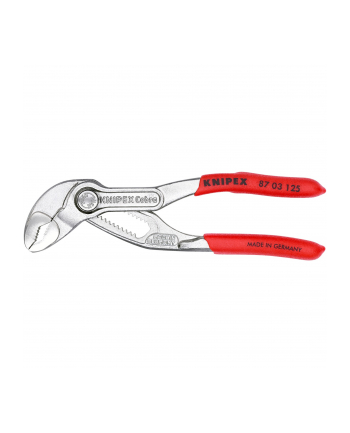 KNIPEX Cobra pipe / water pump pliers 87 03 125 (red, length 125mm, for pipes up to 1'')