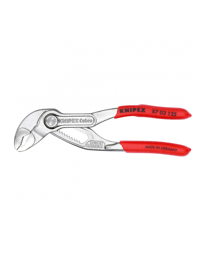 KNIPEX Cobra pipe / water pump pliers 87 03 125 (red, length 125mm, for pipes up to 1'') główny