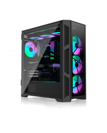 RAIJINTEK PONOS ULTRA TG4, tower case (Kolor: CZARNY, front and side panels made of tempered glass)