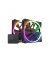 NZXT F140 RGB Core Twin Pack 140x140x26, case fan (Kolor: CZARNY, pack of 2, incl. RGB controller) - nr 1