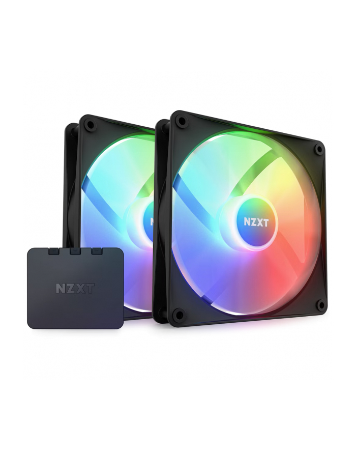 NZXT F140 RGB Core Twin Pack 140x140x26, case fan (Kolor: CZARNY, pack of 2, incl. RGB controller) główny