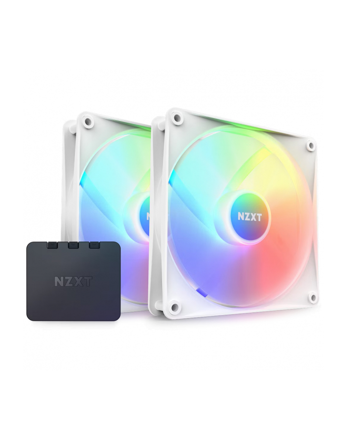 NZXT F140 RGB Core Twin Pack 140x140x26, case fan (Kolor: BIAŁY, pack of 2, incl. RGB controller) główny