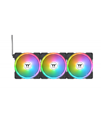 Thermaltake SWAFAN EX12 ARGB Sync PC Cooling Fan TT Premium Edition, Case Fan (Kolor: CZARNY, Pack of 3)