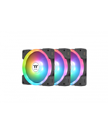 Thermaltake SWAFAN EX12 ARGB Sync PC Cooling Fan TT Premium Edition, Case Fan (Kolor: CZARNY, Pack of 3)