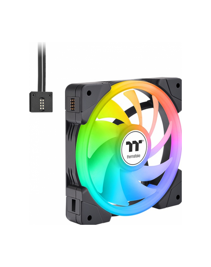Thermaltake SWAFAN EX12 ARGB Sync PC Cooling Fan TT Premium Edition, Case Fan (Kolor: CZARNY, Pack of 3) główny