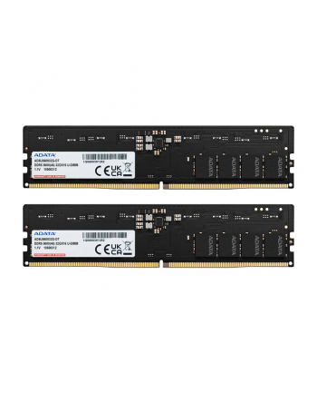 ADATA DDR5 - 32GB - 5600 - CL - 46 (2x 16 GB) dual kit, RAM (Kolor: CZARNY, AD5U560032G-DT, Premier Tray)