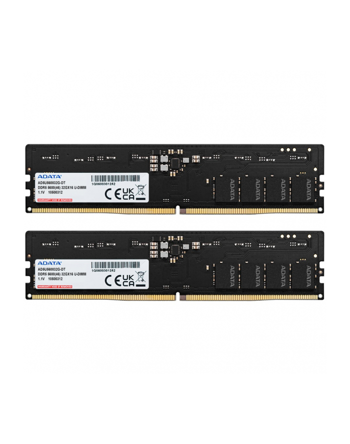 ADATA DDR5 - 32GB - 5600 - CL - 46 (2x 16 GB) dual kit, RAM (Kolor: CZARNY, AD5U560032G-DT, Premier Tray) główny