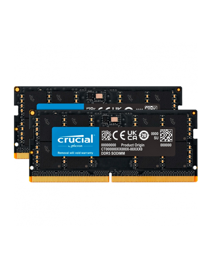 Crucial DDR5 - 96GB -5600 - CL - 46 (2x 48 GB) dual kit, RAM (Kolor: CZARNY, CT2K48G56C46S5) główny