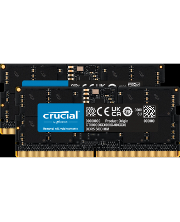 Crucial DDR5 - 96GB -5600 - CL - 46 (2x 48 GB) dual kit, RAM (Kolor: CZARNY, CT2K48G56C46S5)