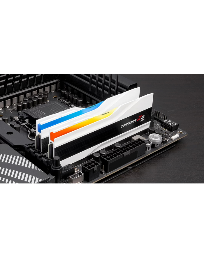 G.Skill DDR5 - 96GB - 6400 - CL - 32 (2x 48 GB) dual kit, RAM (Kolor: BIAŁY, F5-6400J3239F48GX2-TZ5RW, Trident Z5 RGB, INTEL XMP) główny