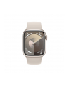 Apple Watch Series 9, Smartwatch (silver/light beige, aluminum, 41 mm, sports band) - nr 9