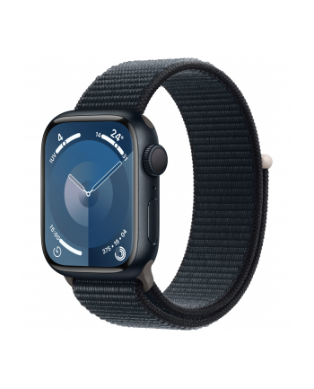 Apple Watch Series 9, Smartwatch (dark blue/dark blue, aluminum, 41 mm, Sport Loop)